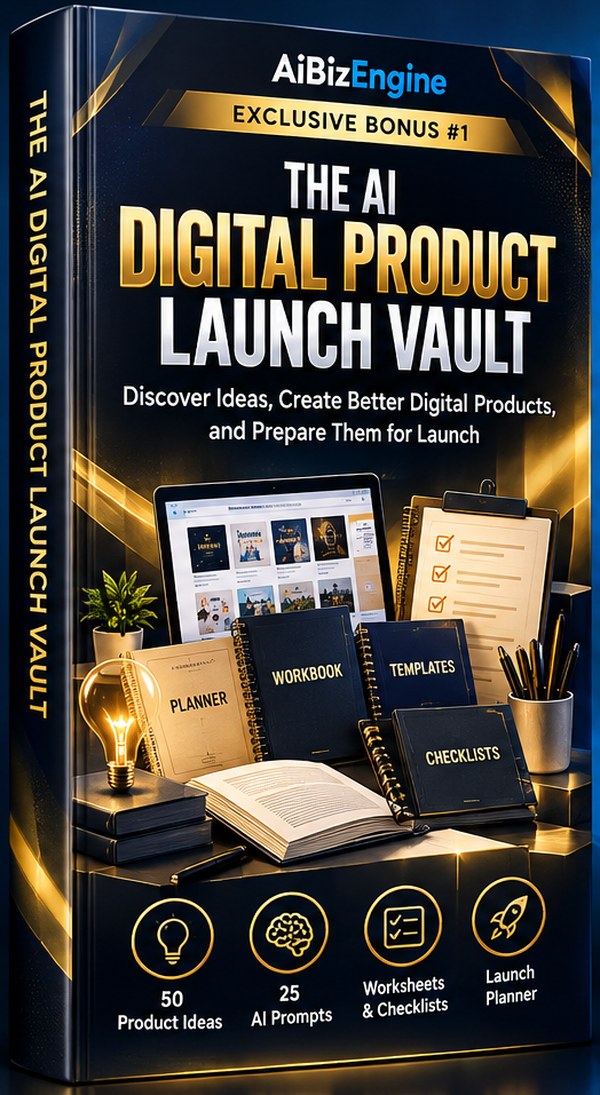 Cover of Bonus 1: The AI Digital Product Launch Vault