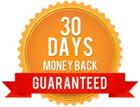 30 days money back guarantee badge (refund policy stated by the vendor)