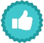 Thumbs up badge